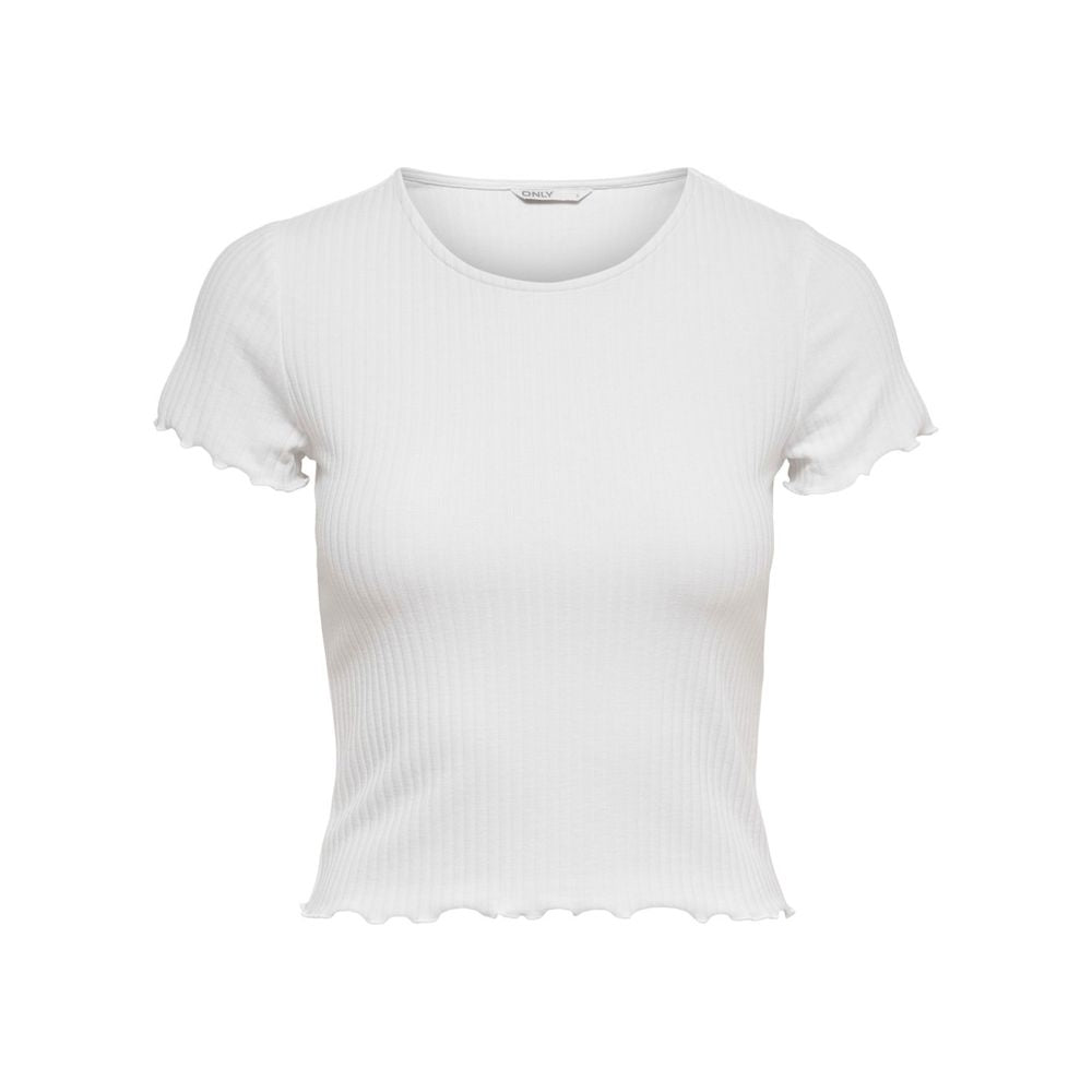 Vit polyester-t-shirt
