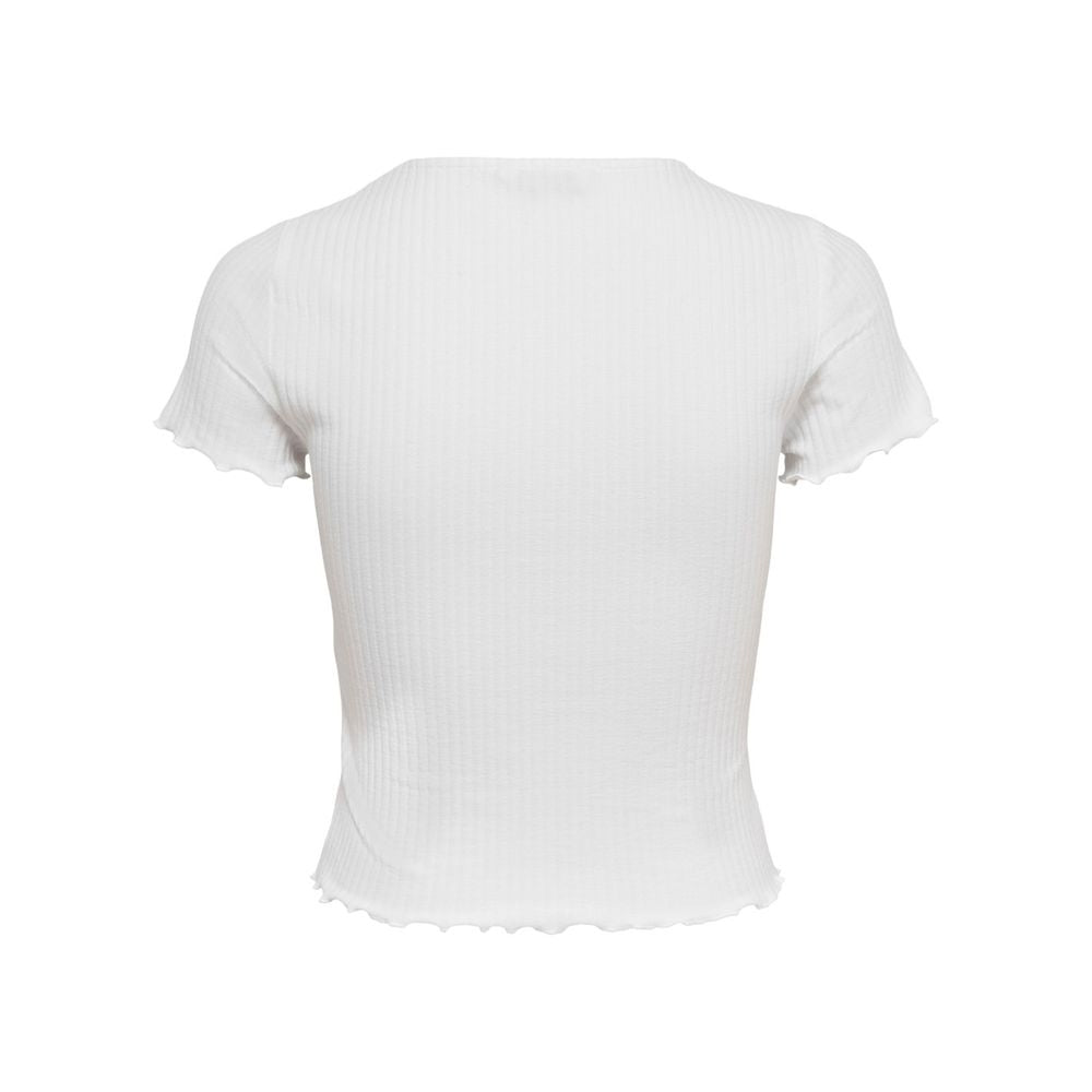 Vit polyester-t-shirt