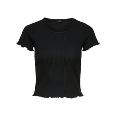 Only Black Polyester T-Shirt
