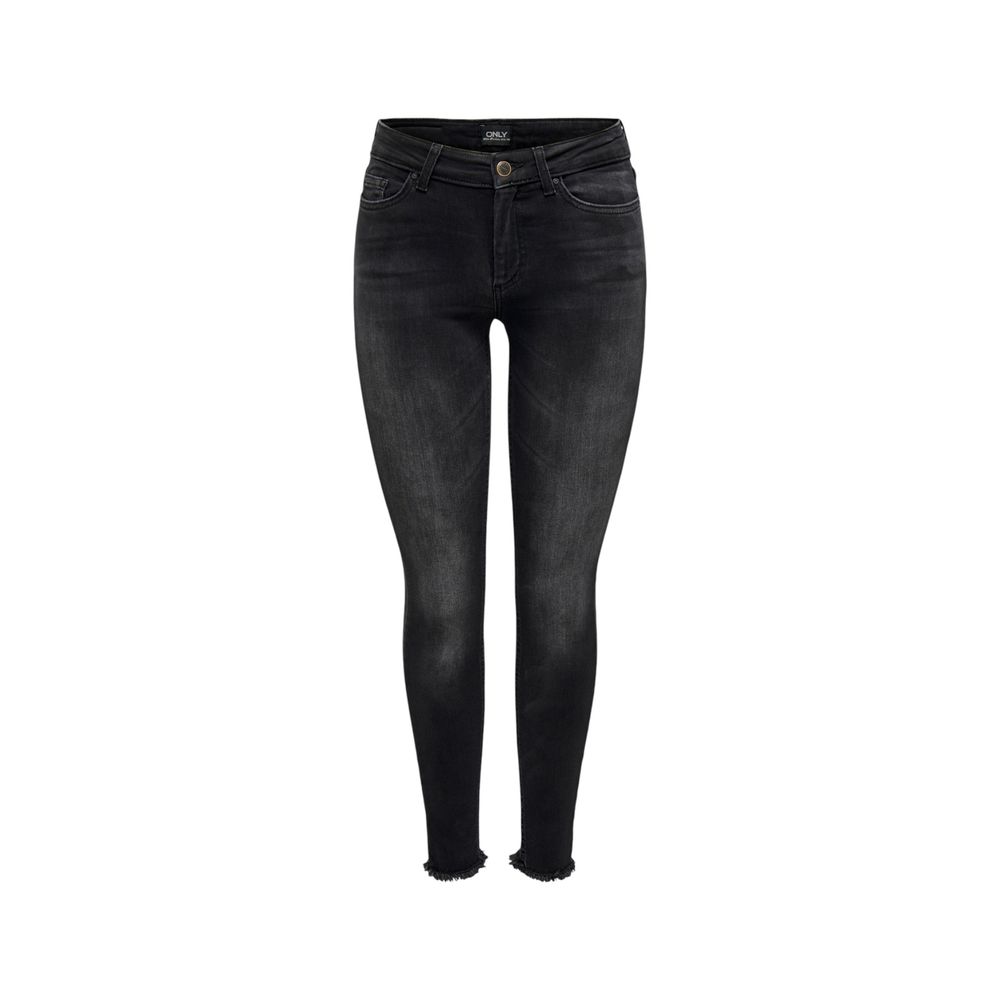 Svarte skinny jeans i bomull