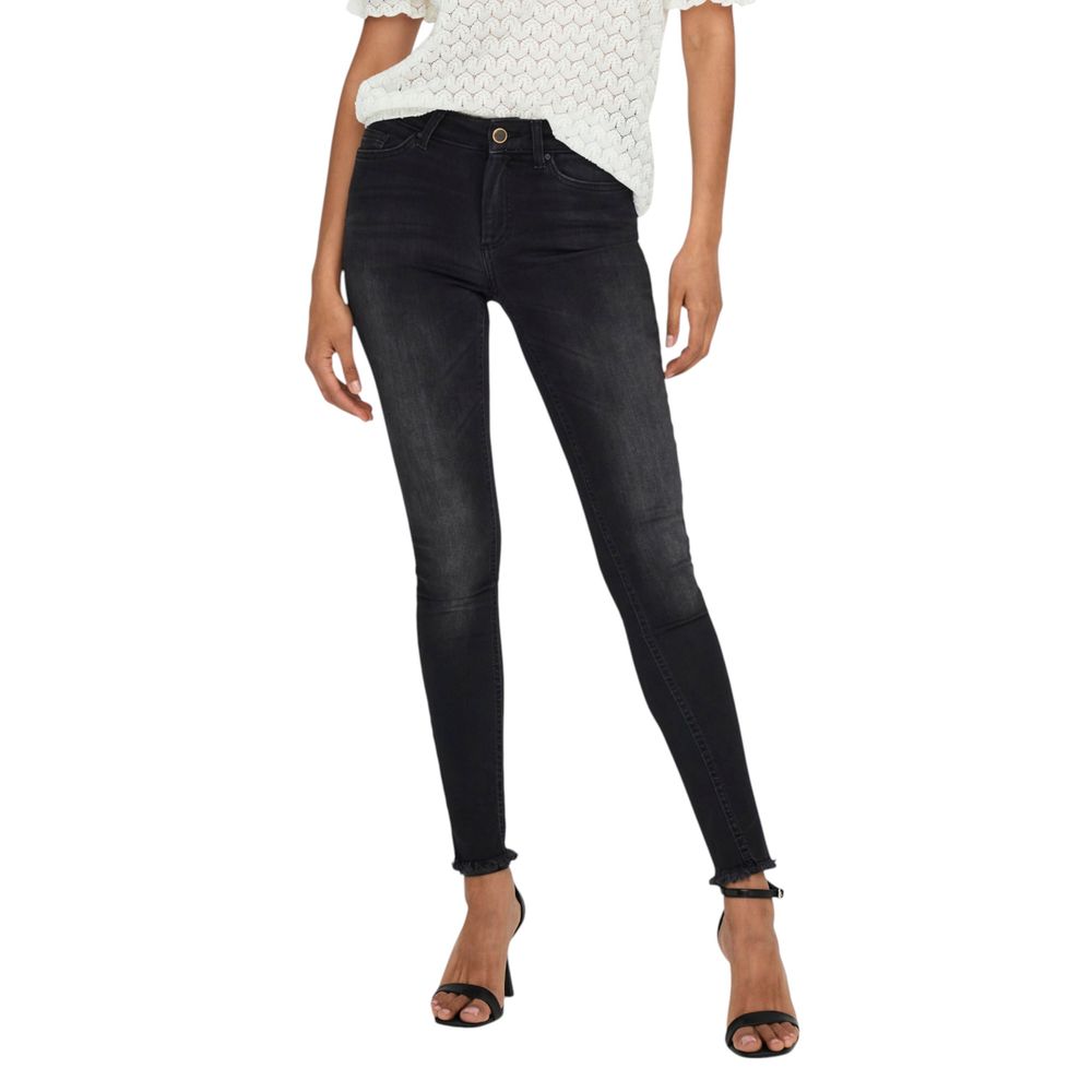 Svarte skinny jeans i bomull