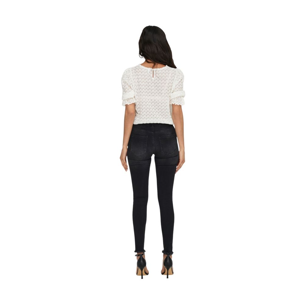 Svarte skinny jeans i bomull