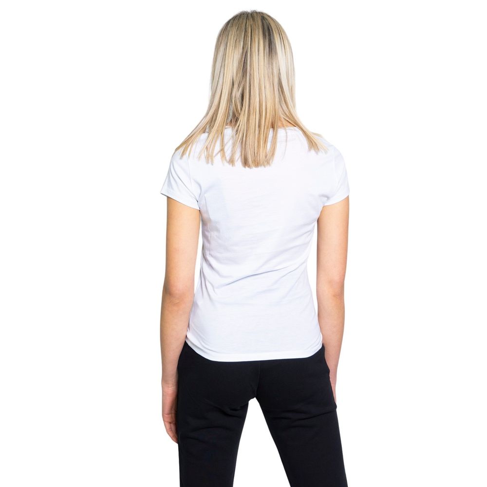 Vit bomulls-T-shirt