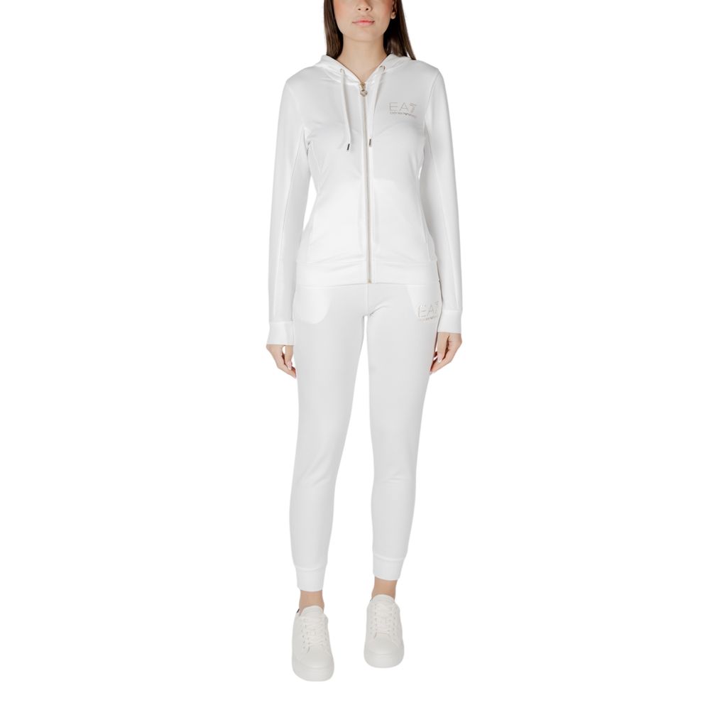 Krämfärgad träningsoverall i polyester