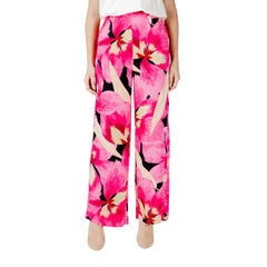 Only Pink Viscose Casual Pants