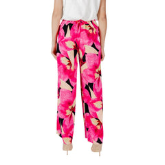 Only Pink Viscose Casual Pants
