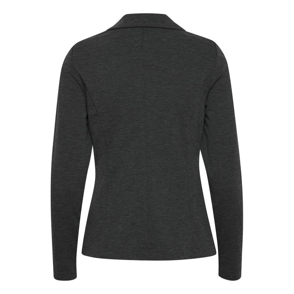 Grå polyesterblazer