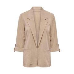 Only Beige Viscose Blazer