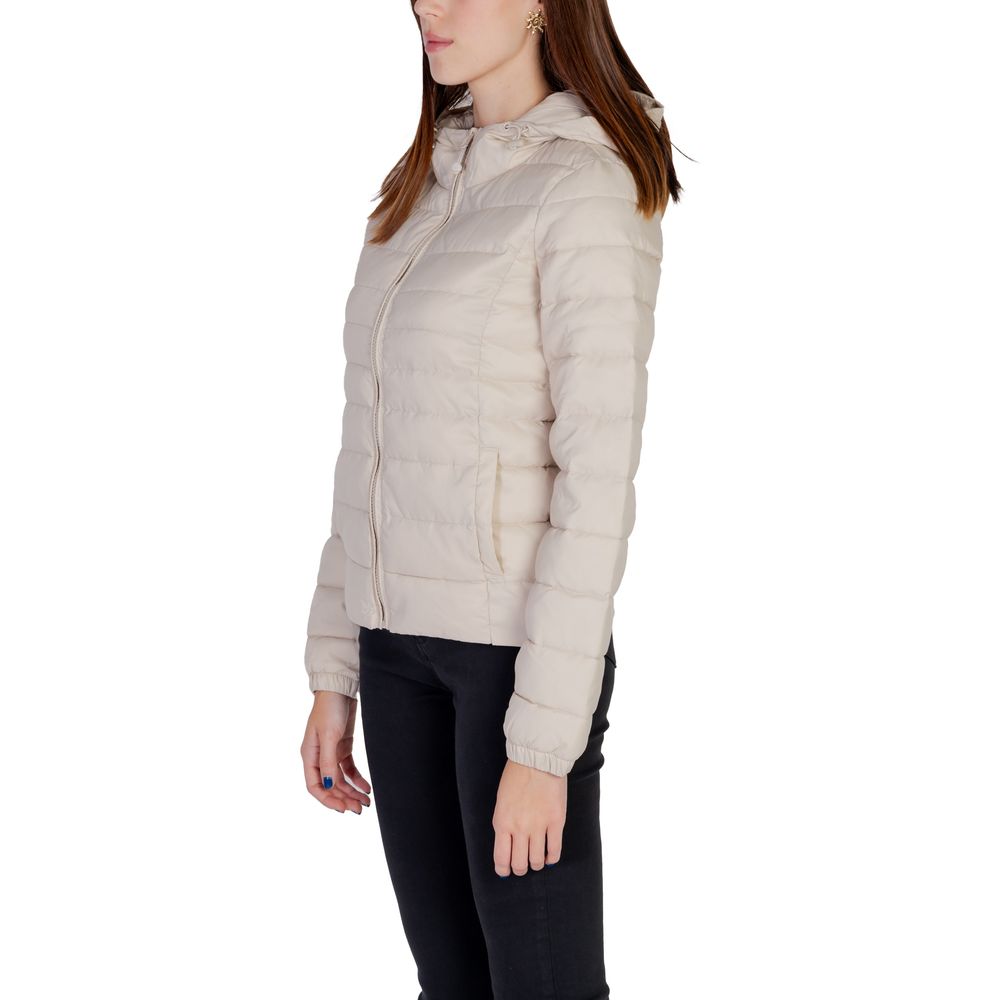 Beige nylonjakker og -frakker