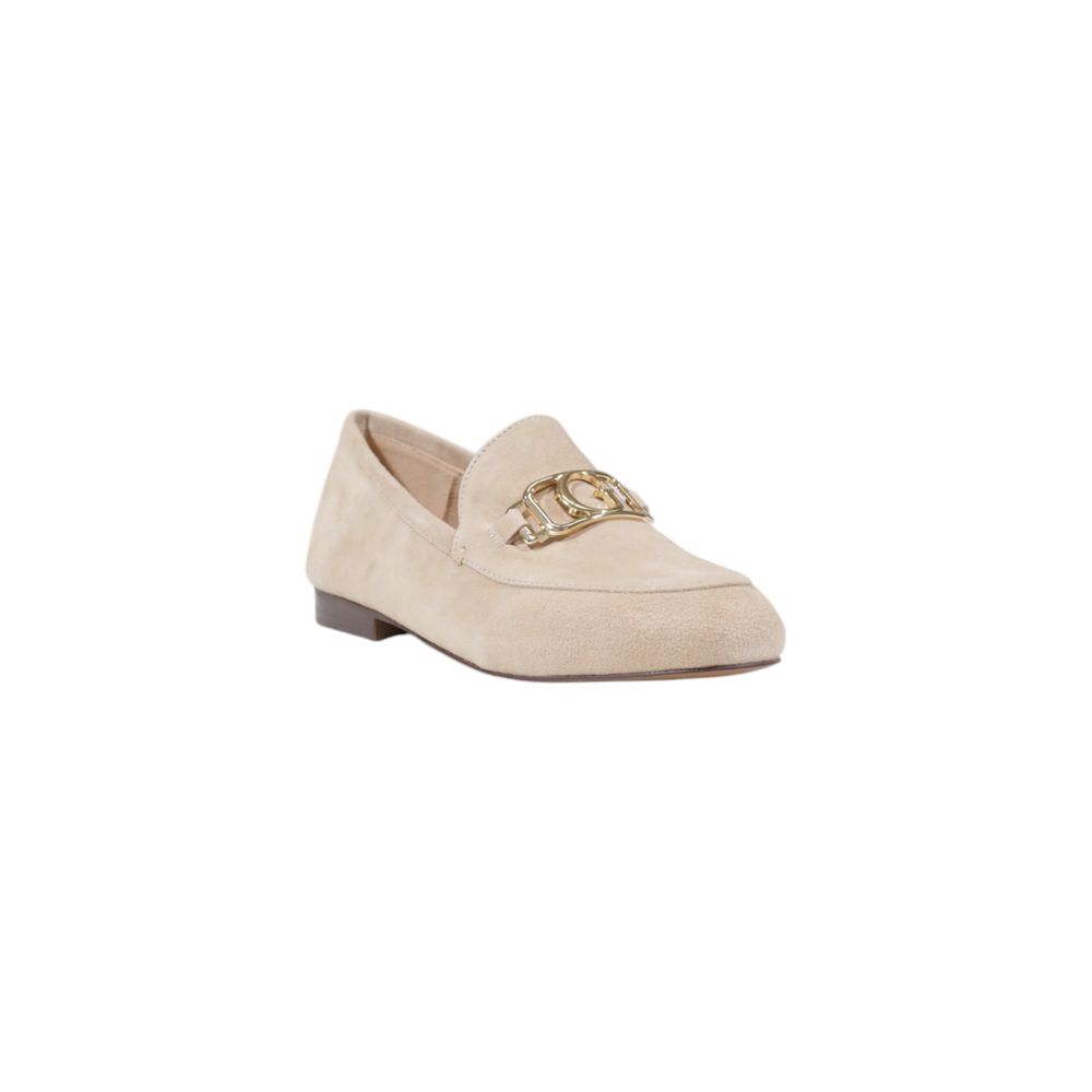 Beige skinnplattform