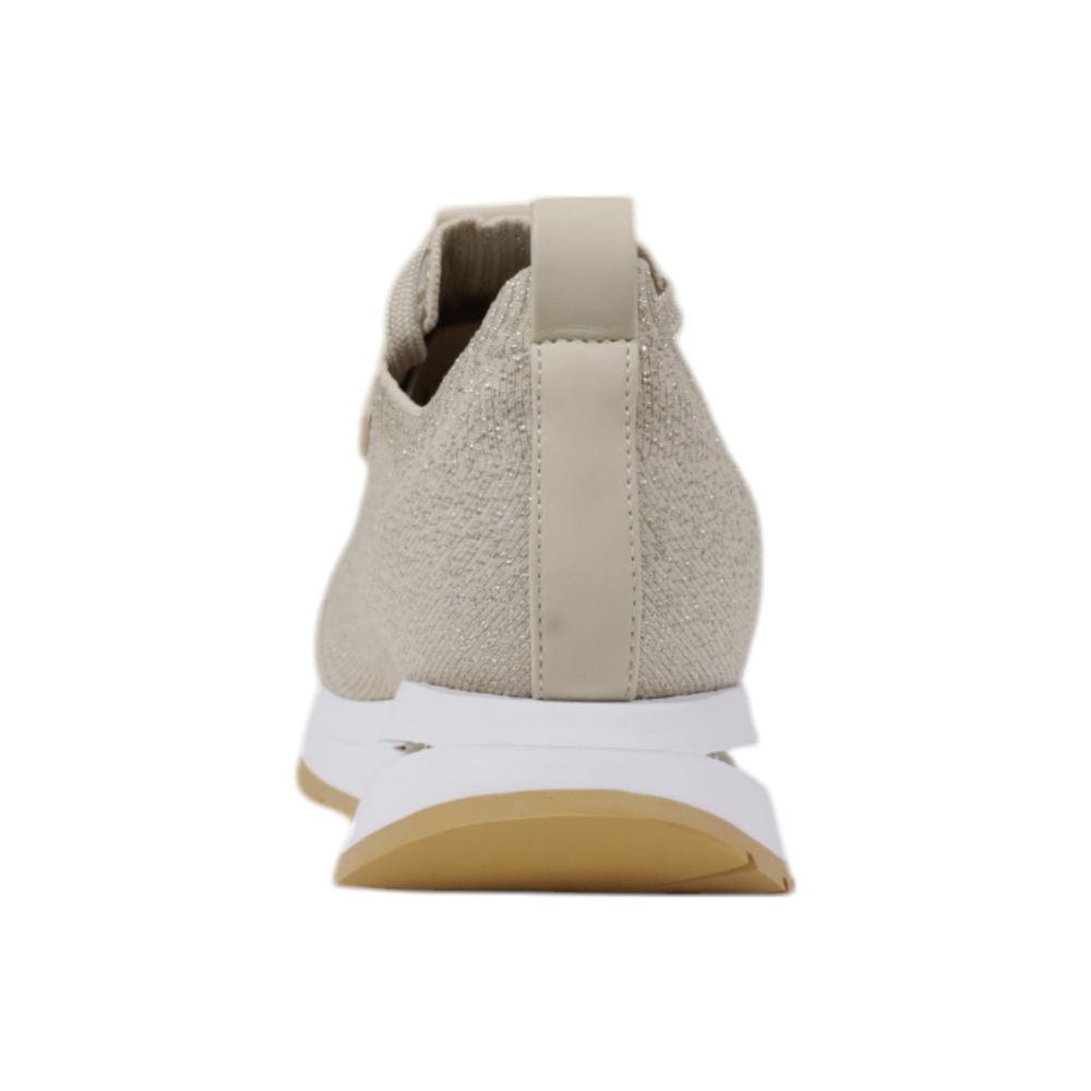 Beige polyestersneaker