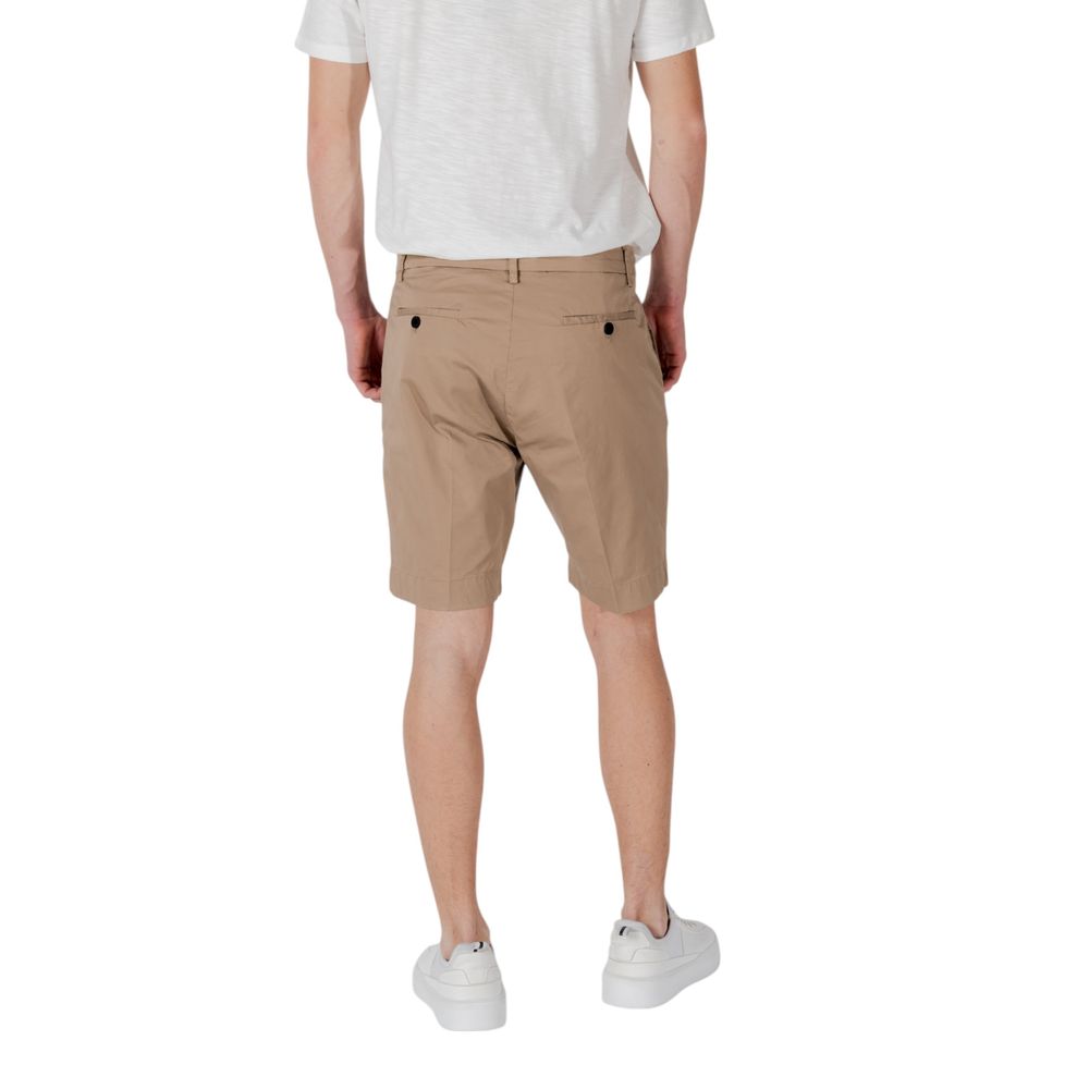 Beige bomullsbermuda