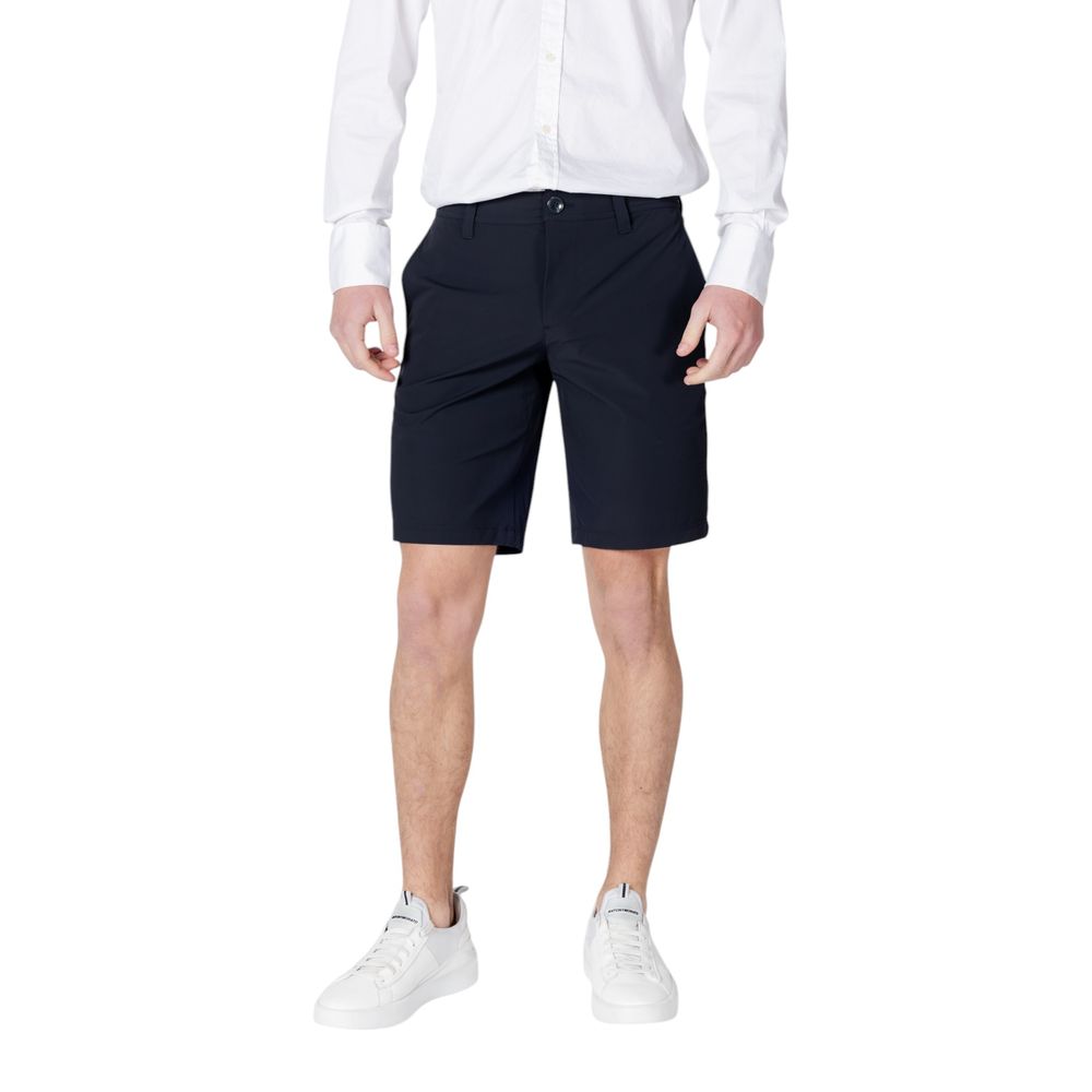 Blå polyamid Bermuda
