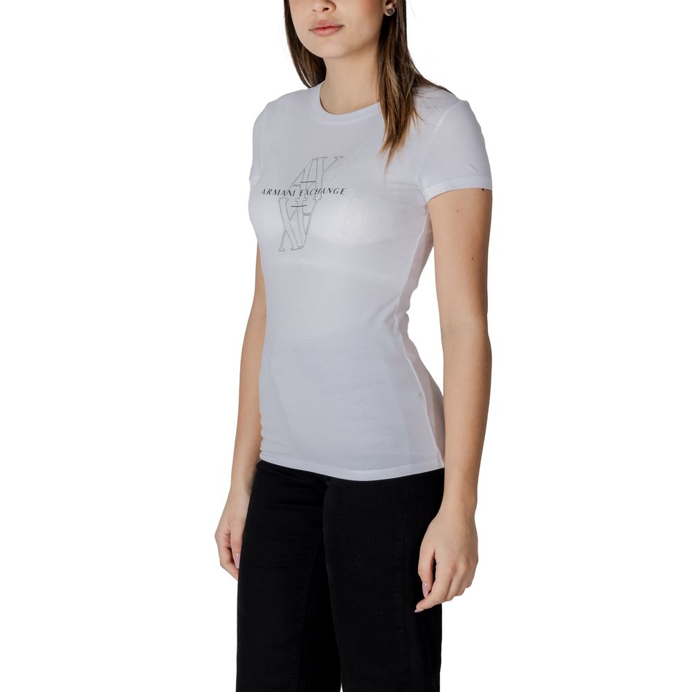 Vit bomulls-T-shirt
