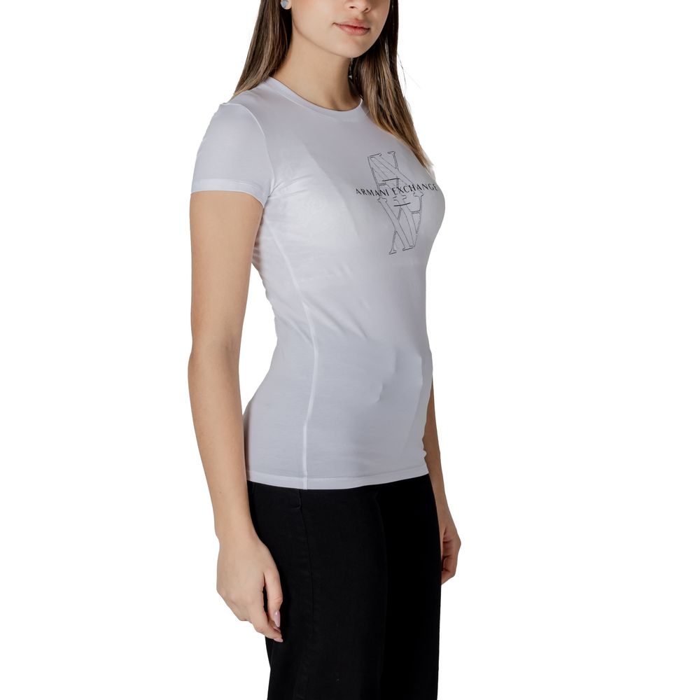 Vit bomulls-T-shirt