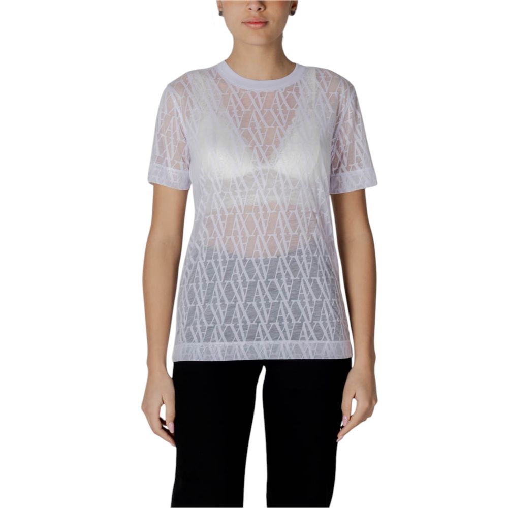 Vit polyester-t-shirt