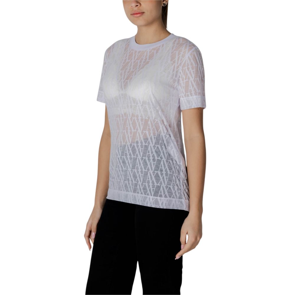 Vit polyester-t-shirt