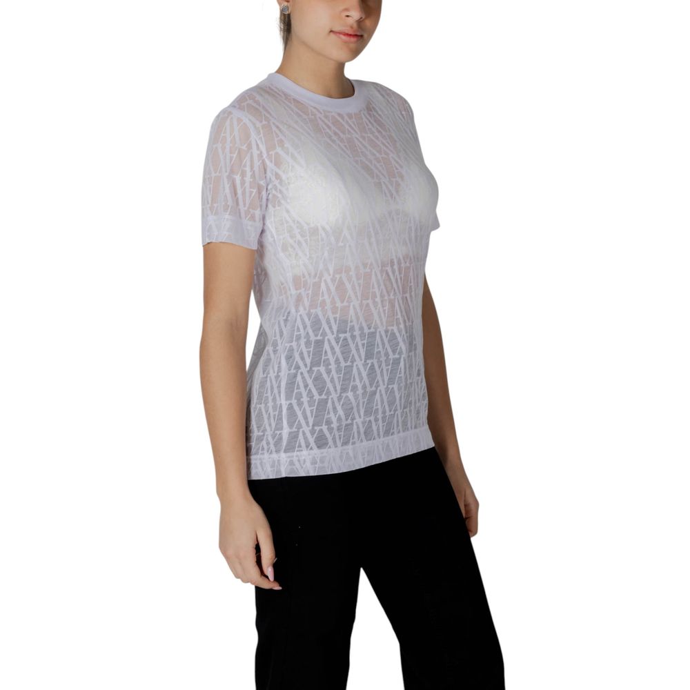 Vit polyester-t-shirt