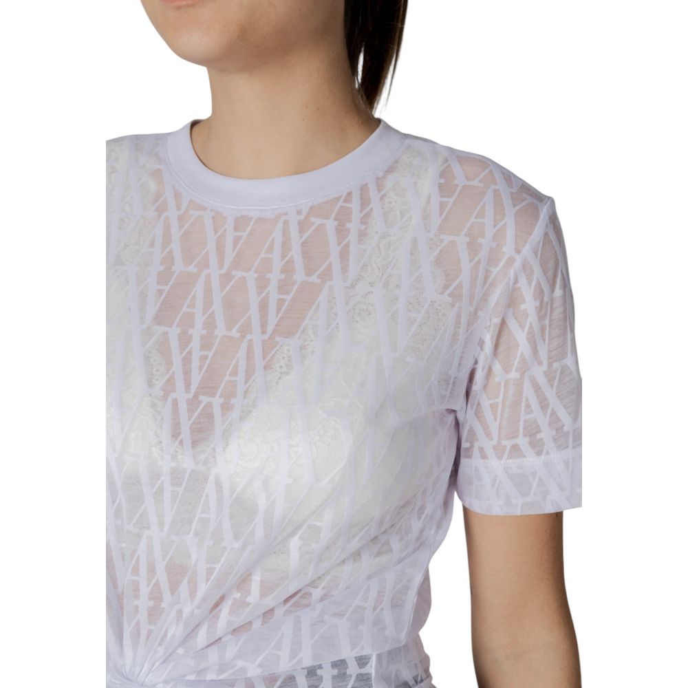 Vit polyester-t-shirt