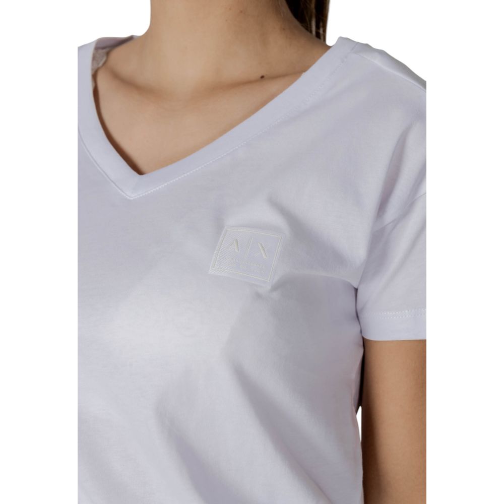 Vit bomulls-T-shirt