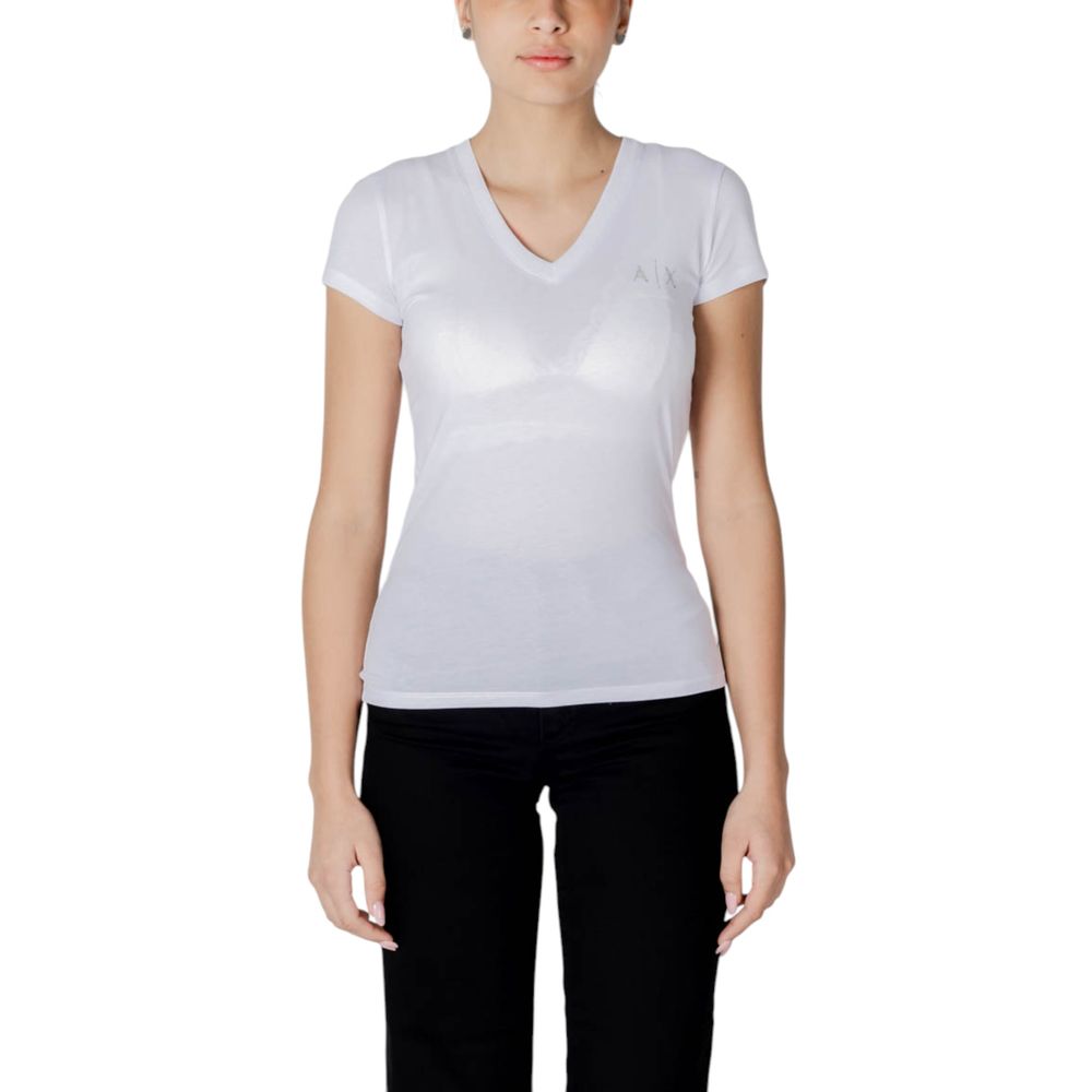 Vit bomulls-T-shirt