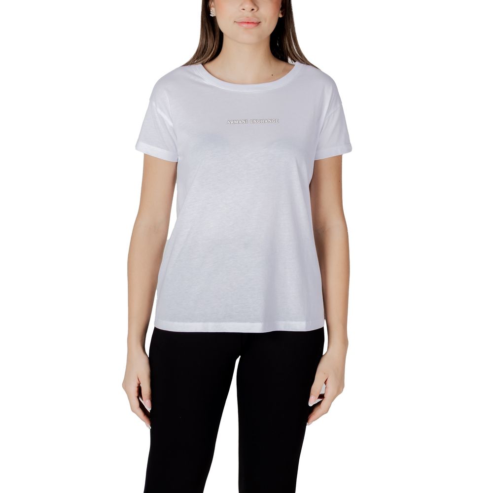 Vit bomulls-T-shirt