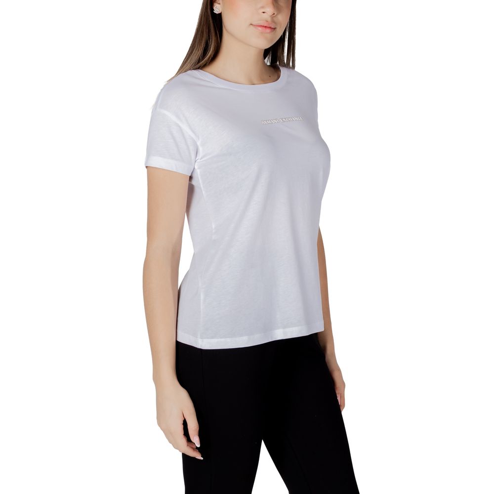 Vit bomulls-T-shirt