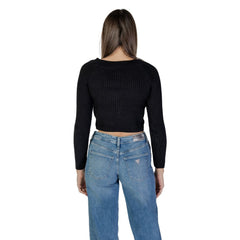 Jacqueline De Yong Black Marabou Sweatshirt