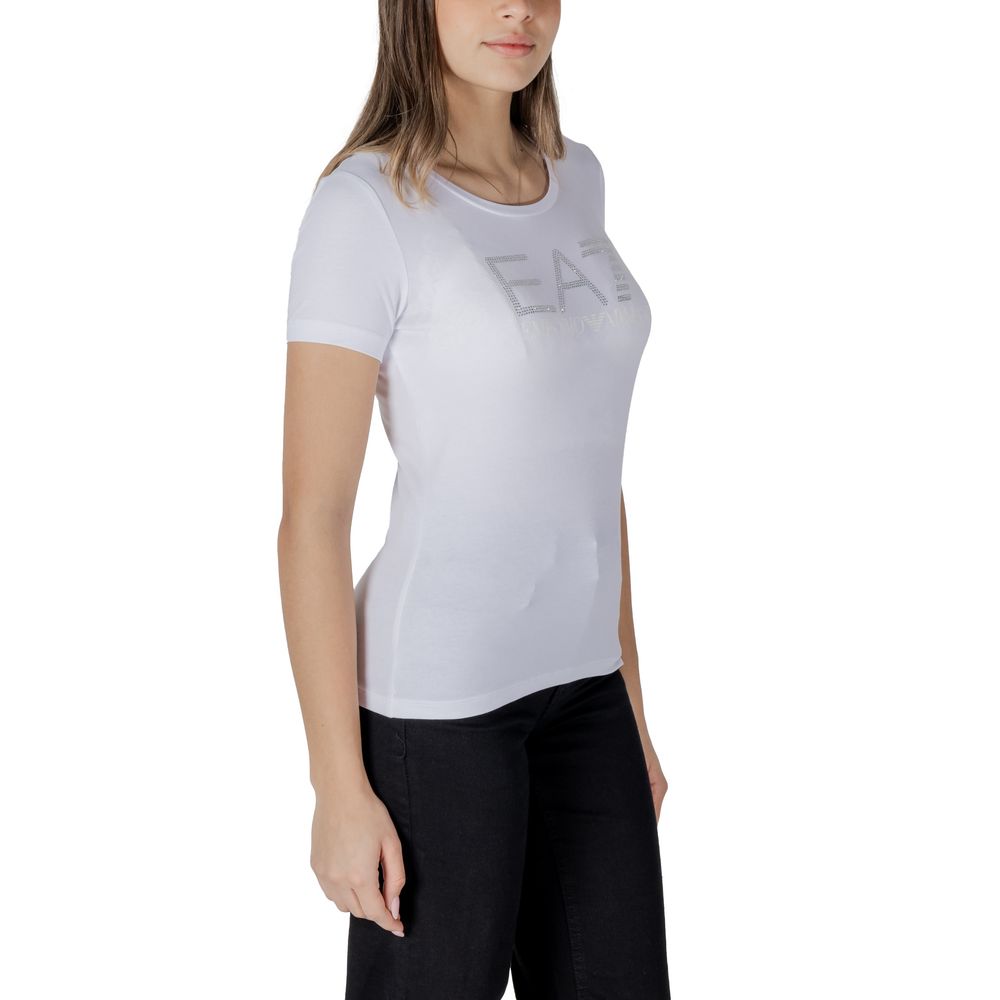 Vit bomulls-T-shirt