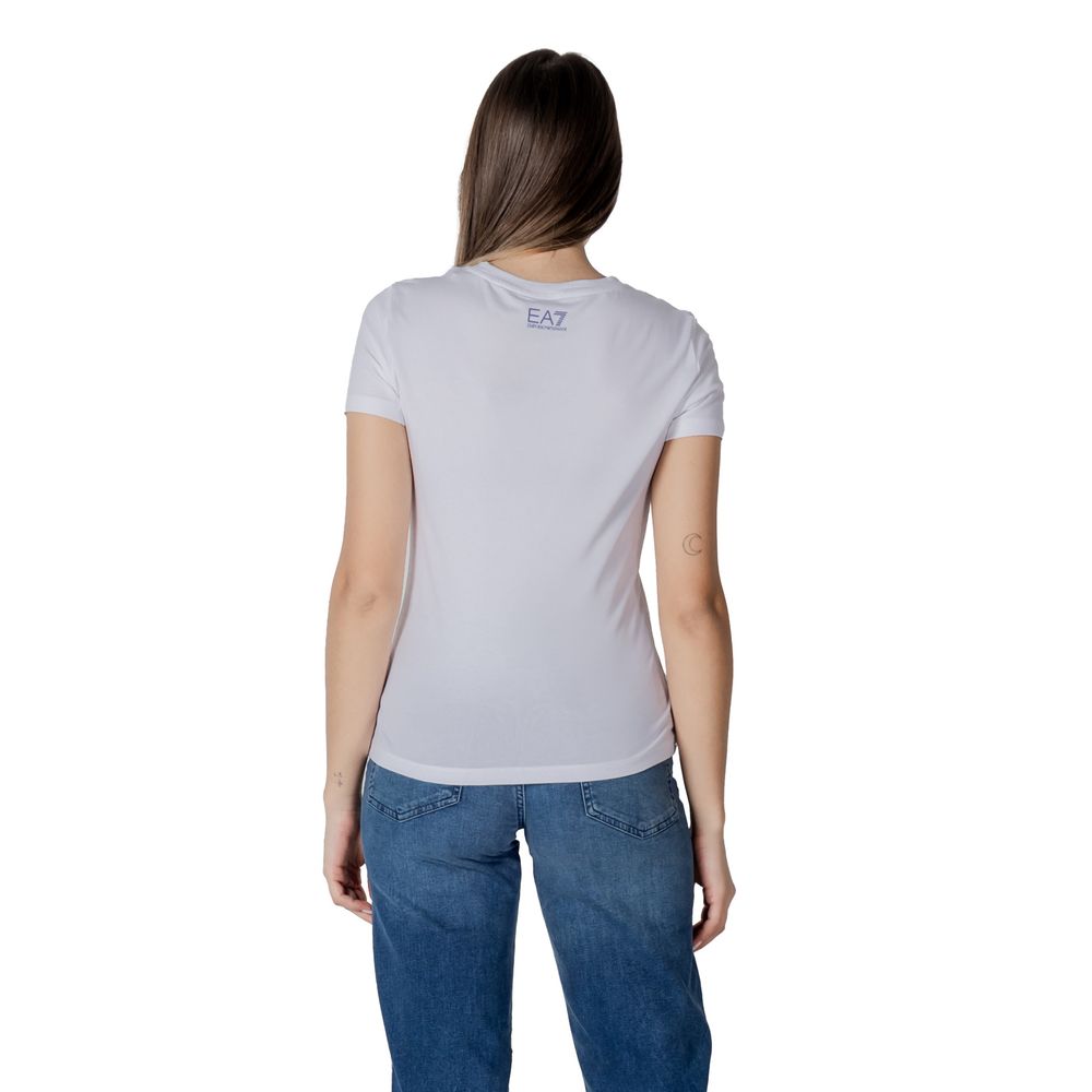 Vit bomulls-T-shirt