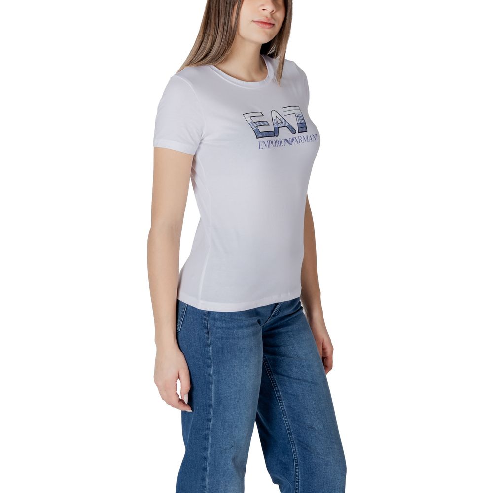 Vit bomulls-T-shirt