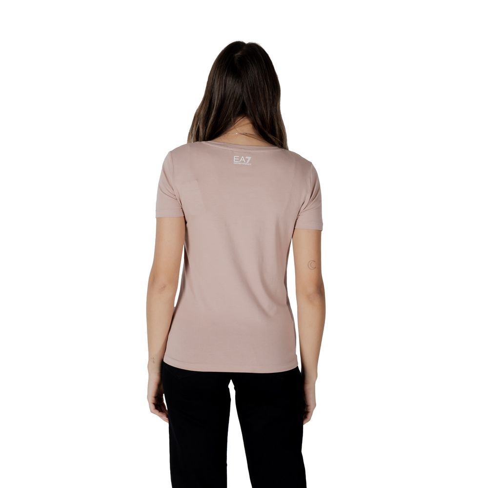 Rosa bomulls-T-shirt