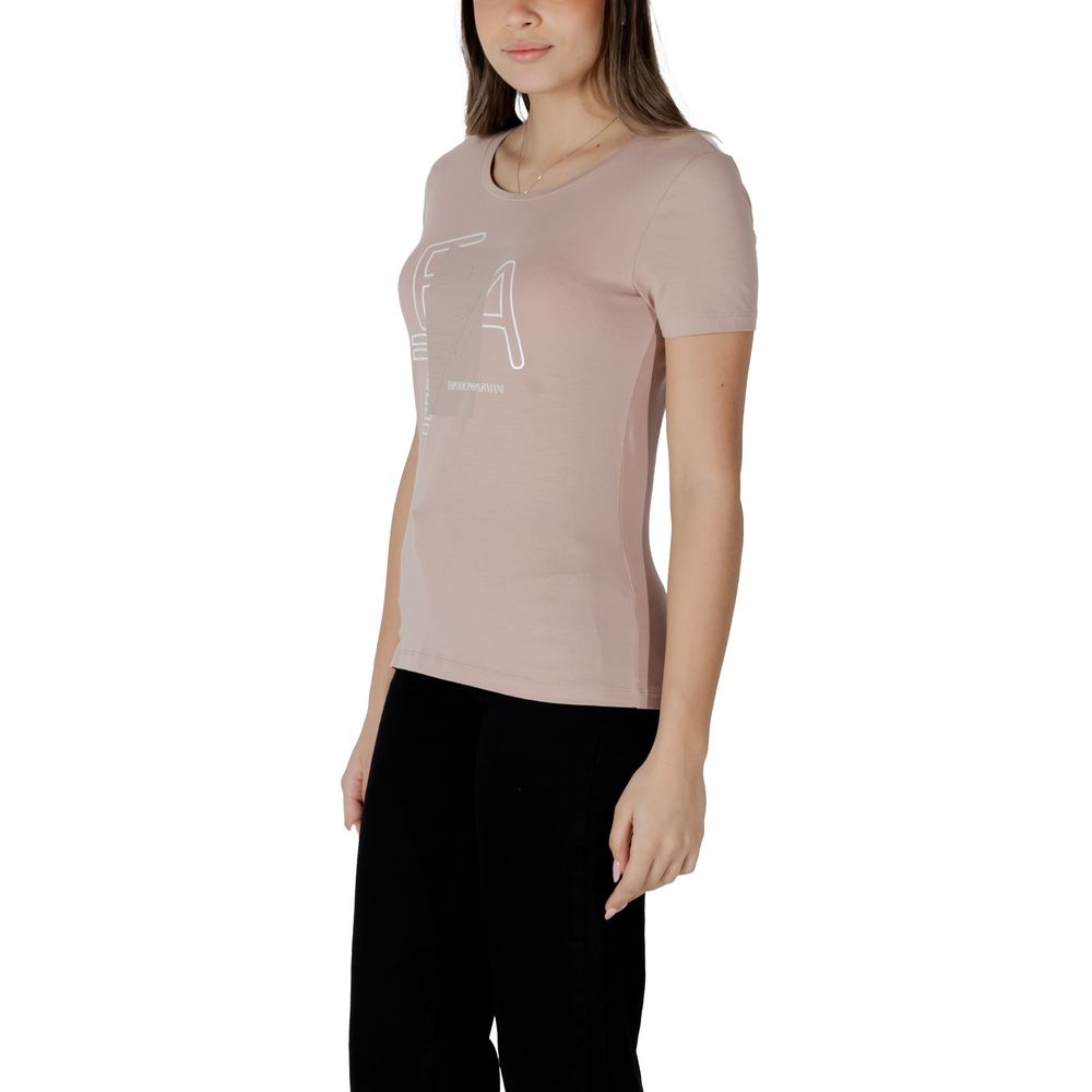Rosa bomulls-T-shirt