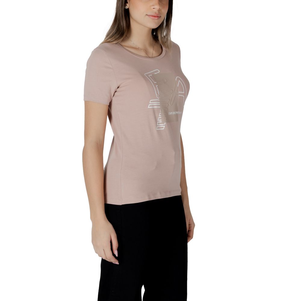 Rosa bomulls-T-shirt