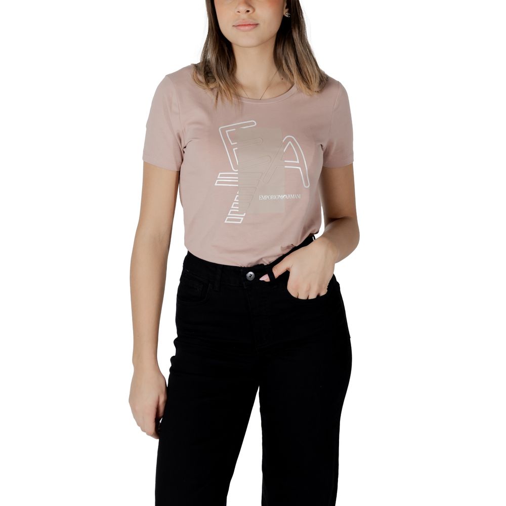 Rosa bomulls-T-shirt