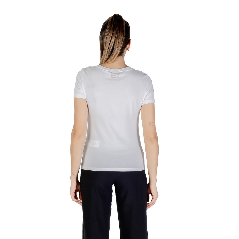 Vit bomulls-T-shirt