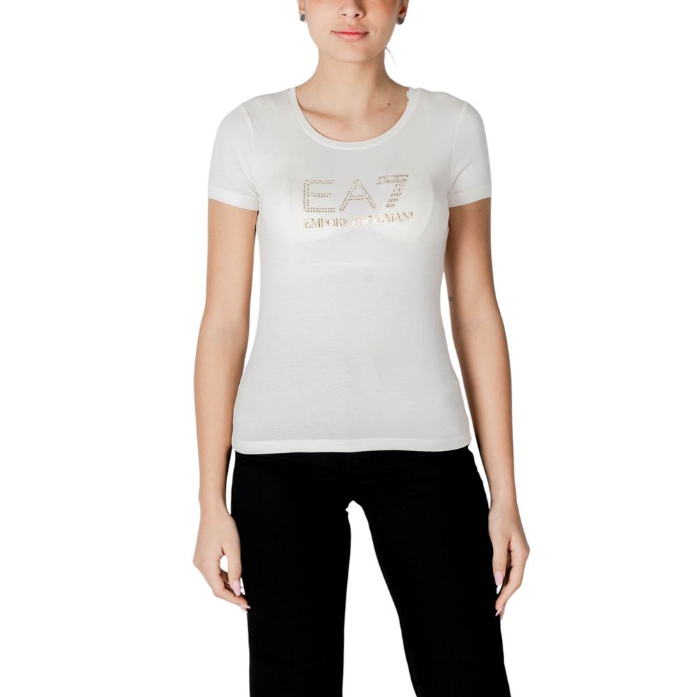 Krämfärgad modal-t-shirt