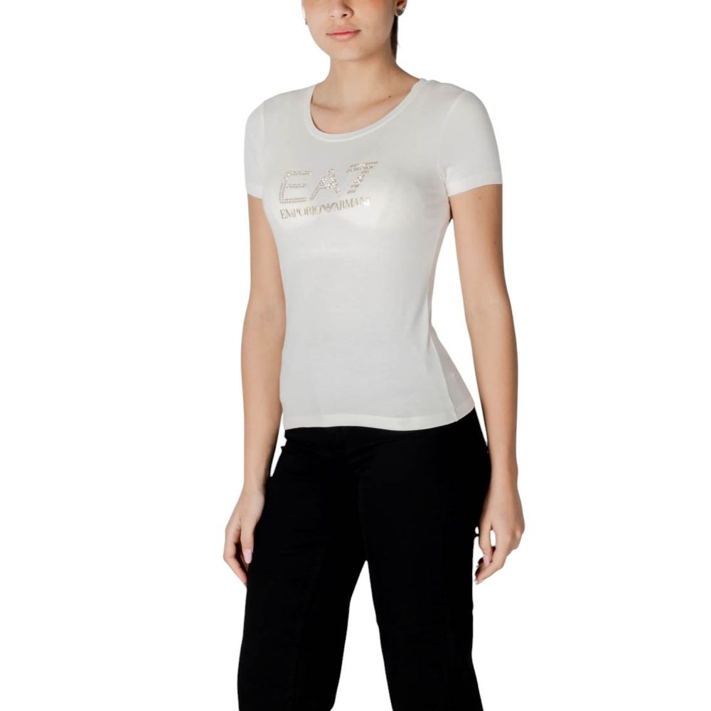 Krämfärgad modal-t-shirt