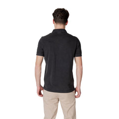 Replay Black Cotton Polo Shirt