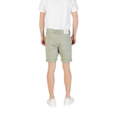 Replay Green Cotton Bermuda Shorts