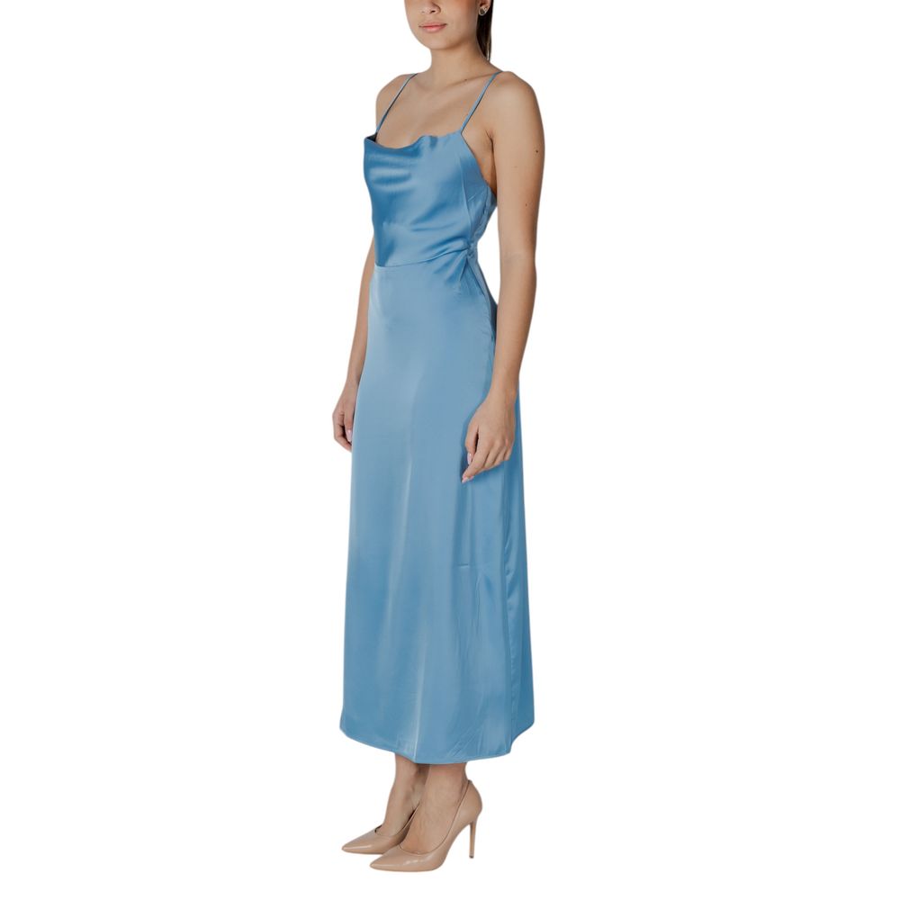 Turkos polyester lång