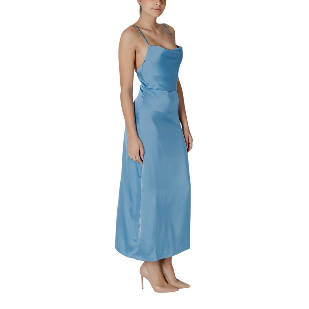 Turkos polyester lång