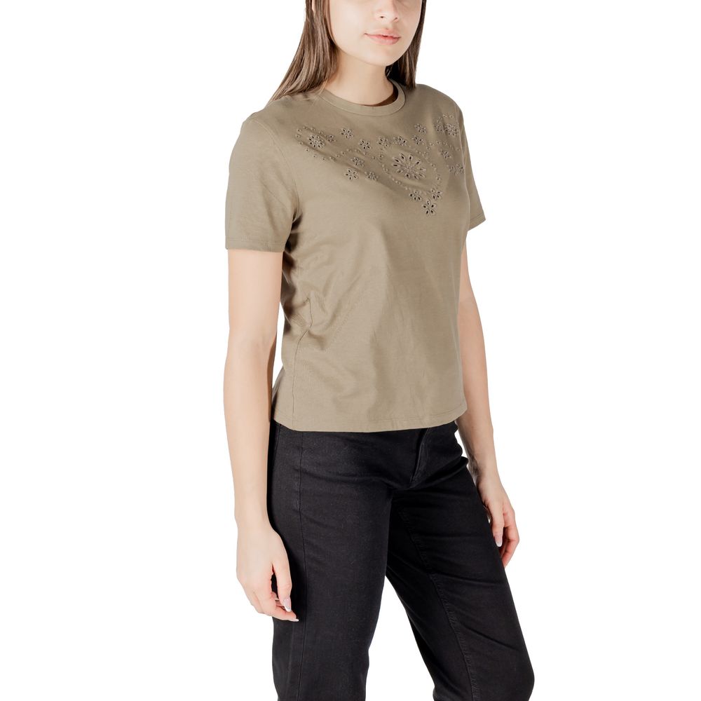 Grön bomulls-T-shirt