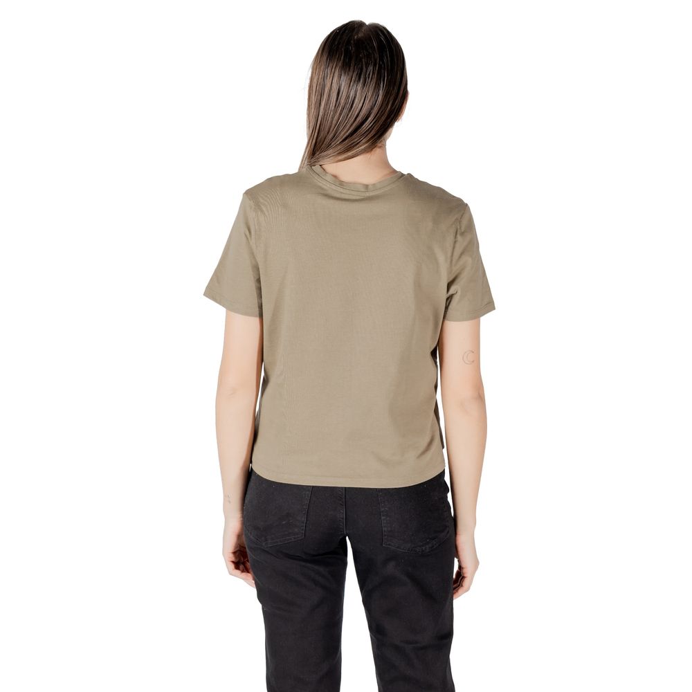 Grön bomulls-T-shirt