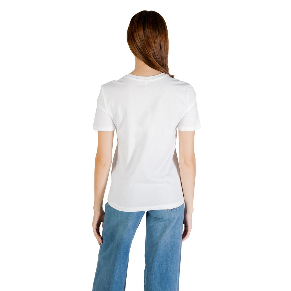 Blå ekologisk bomulls-t-shirt