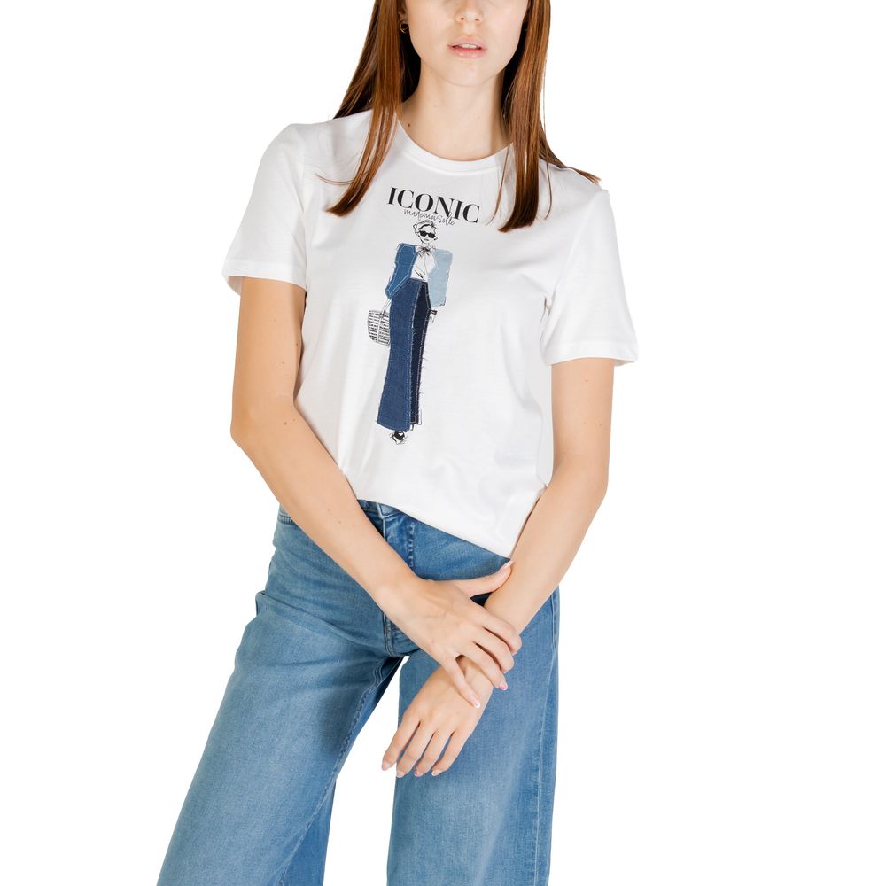 Blå ekologisk bomulls-t-shirt