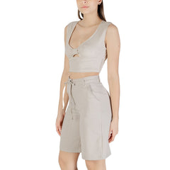 Only Beige Viscose Top