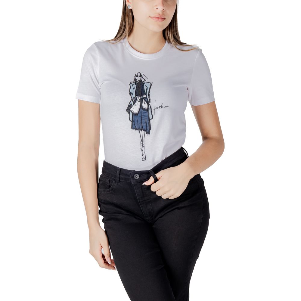Vit t-shirt i ekologisk bomull