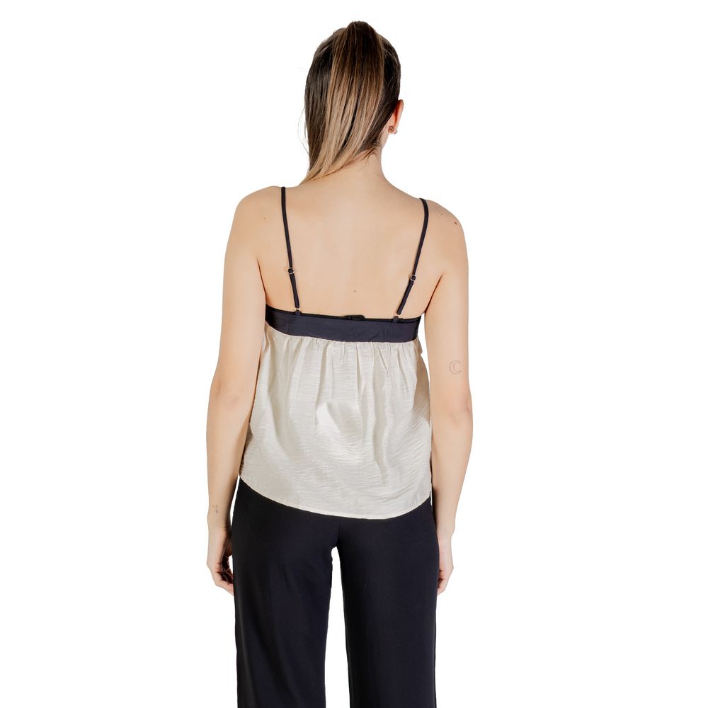 Cream Nylon Top