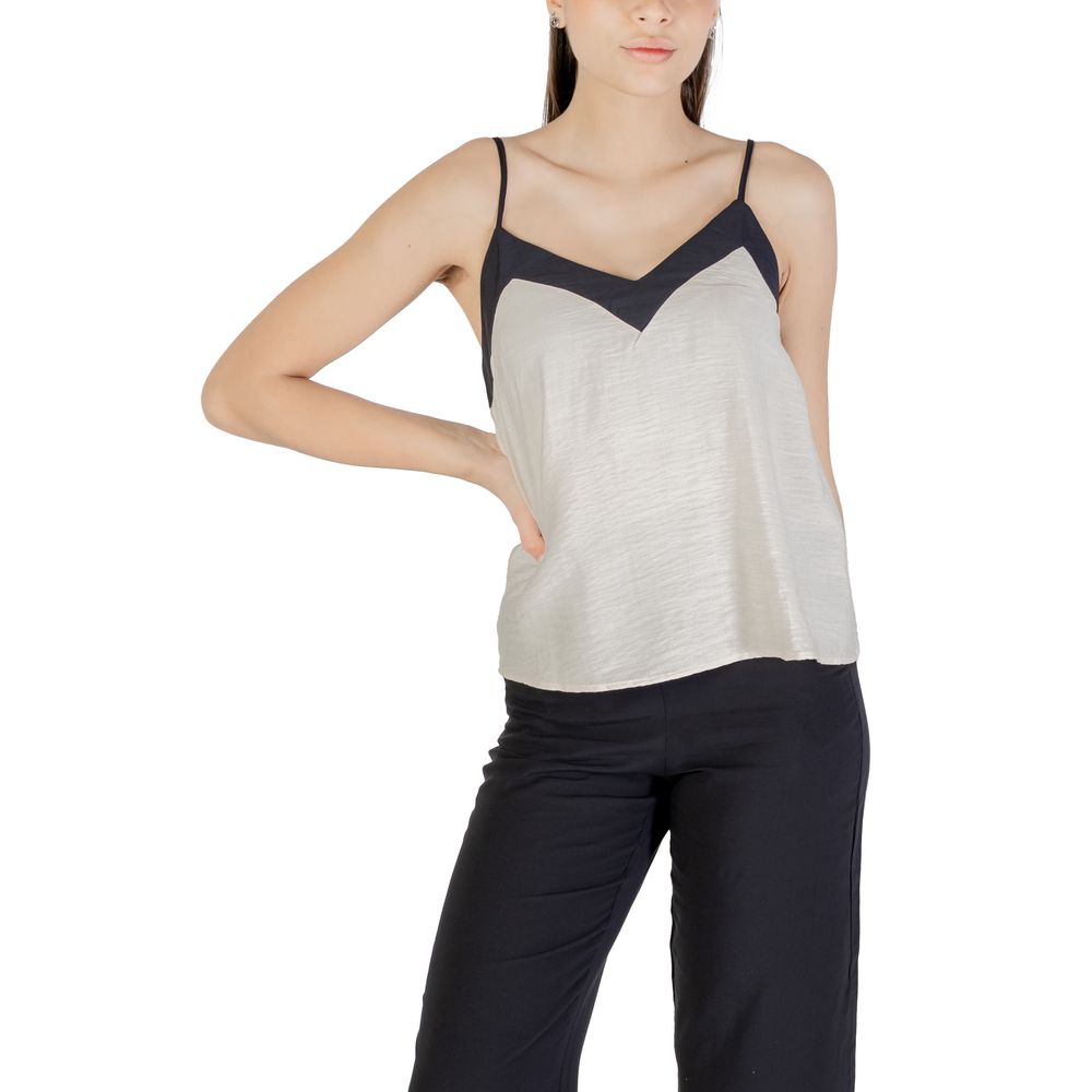 Cream Nylon Top